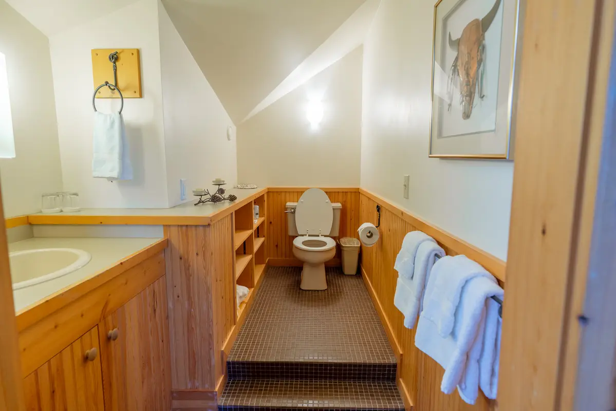 A small bathroom with a toilet and a sink